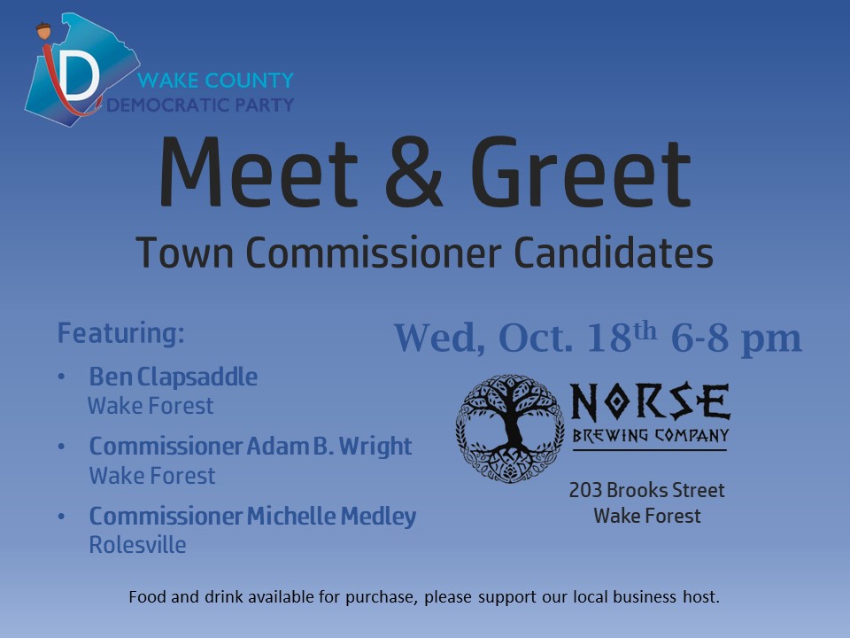 Meet and Greet Town Commissioner Candidates